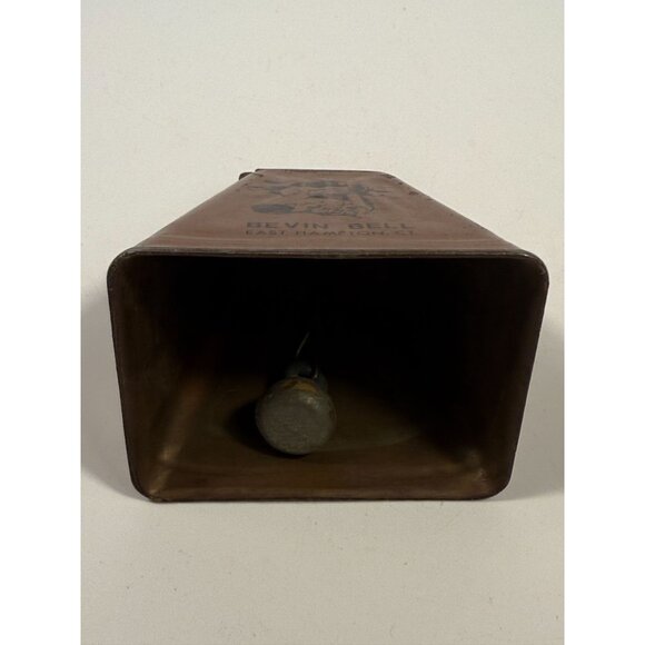 Cowbell Bevin Bell Copper Cowbell With Handle East Hampton CT | Vintage cow bell - Picture 14 of 14